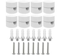 ZOHAR 8 pz Decentratore da Soffitto per Cavi Elettrici, [BIANCO, plastica ABS] Decentratore a Soffitto, Decentratore Lampadario, Gancio da Soffitto o Parete, Decentratore Cavo Elettrico, Fermacavo