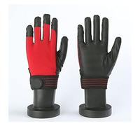 ZOHIKO Guanti da lavoro di sicurezza 1 unità, Guanto di sicurezza in gomma for elettricista traspirante e morbido, Ideale per lavori generici, Rosso, LUNGO