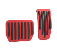 Zohisin 2 pcs Freno di scorrimento e copertina del pedale dell'acceleratore per il 2017 2023 e 2021 2023 Elegante pedale in alluminio rosso elegante con strisce di silicone per guida e