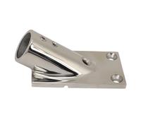Zohisin Base rettangolare in acciaio inox 316 - Corrimano base Marine - Hardware per yacht 25 mm 1 0 in ideale per diverse barche e ombrelloni con superficie a specchio e (25 mm)