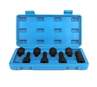 Zohisin Bit Socket Set 8-Piece - Hollow 12 Point Bit Socket Wrench Kit High Hardness CR-MO Steel -Proof Design for Car Repair Factory and Home Use Includes 4 Short and 4 Sockets with