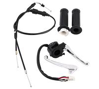 Zohisin Brake Lever Hand Grip Throttle Cable Kit For PW50 Bike Complete Aftermarket Replacement With Movement And Stable Performance For Off Road Riding Plastic