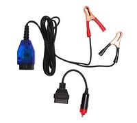 Zohisin Car Memory Data Saver Vehicle Emergency Power Supply Cable Adapter with 6.5ft Extension Cable Red Clips for Preserving Electronic Memory When Changing Car Battery