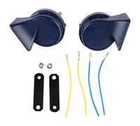 Zohisin Coppia clacson per auto elettriche da 12 V Kit clacson alto e basso con materiali di alta qualità per il suono di grande diametro per la maggior parte dei veicoli automobilistici