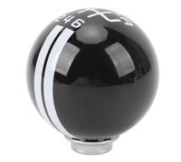 Zohisin Gear Knob for 1967 to 2018 Comfortable Grip with 3 Adapters 6 Speed Shelby GT500 Round for Gear Shifting in Manual Vehicles (Black White)