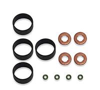 Zohisin Kit di sostituzione in gomma O Set per rondella iniettore carburante per .4 TDCI 1204698 con prestazioni di tenuta superiori Facile installazione e costruzione