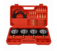 Zohisin Kit di strumenti per sincronizzatore del carburatore a vuoto con 4 tubi in gomma per strumento di sincronizzazione del carburatore per moto a 4 cilindri Facile bilanciamento del