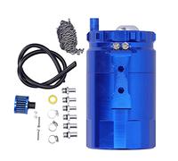 Zohisin Kit per la cattura dell'olio da 350 ml, per mantenere il motore pulito per la maggior parte delle auto e delle piccole parti di moto, in lega di alluminio nera con accessori per un efficace