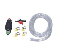 Zohisin Pompa Sifone a mano Pompa di trasferimento liquido con tubo flessibile 6,6 Ft e interruttore di controllo Pompa di sifone manuale per il trasferimento di olio combustibile a