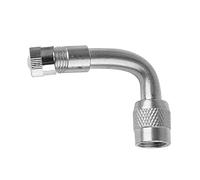 Zohisin Prolunga valvola Pneumatici a 90 Gradi in Ottone Adattatore valvola Pneumatico per Auto Moto e Camion Schrader con Cappuccio Metallico per valvole Standard Controllo e gonfiaggio Ruote