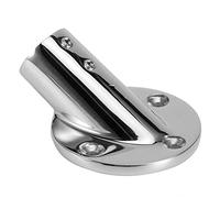 Zohisin Raccordo per corrimano con base rotonda a 30 gradi in acciaio inossidabile 316 per parti di barche marine, 25 mm, ideale per una facile installazione e decorazione della barca (25 mm)