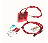 Zohisin Stabilizzatore di tensione digitale per auto Raddrizzatore regolatore di tensione elettrico 12V con cavi di terra e kit hardware di montaggio Migliora la risposta (Rosso)