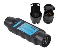 Zohisin Tester connessione rimorchio Tester Cablaggio rimorchio 21×9×7 12v 7pin 13pin Traino Luce Cablaggio Cavo Circuito Presa Presa Tester per rimorchi Auto Tester Luce