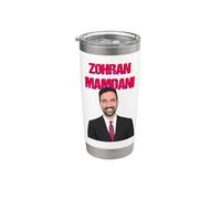 Zohran Mamdani Bicchiere termico in acciaio inox doppia parete
