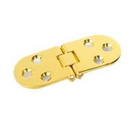 Zoinary Cerniera della portiera Per dell'auto | Cerniera in lega di zinco resistente alla ruggine angolo arrotondato pieghevole a 180° da avvitare(Gold 2pc)