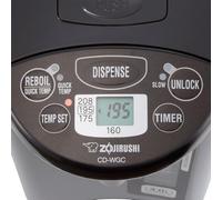 Zojirushi CD-WGC30TS Micom - Caldaia e scaldabagno, 3,0 litri, colore: argento e marrone scuro