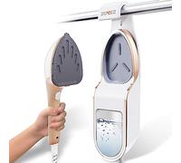 ZOKEZ Vaporizzatore portatile per vestiti, piastra extra large da 1500 W, serbatoio rimovibile da 330 ml, uso orizzontale e verticale 2 in 1, rimozione delle rughe del tessuto, nessuna perdita d'acqua