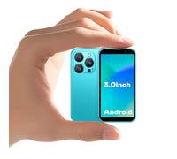 ZOKOE 3G - Piccoli Cellulari, Bambini - Smartphone Android 9.0 3.0 pollici - Schermo 2 GB RAM 16 GB ROM, 5,0 Megapixel, 900 mAh - Batteria di riconoscimento facciale, (XS18-Blu scuro)