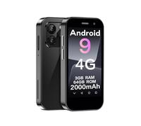 ZOKOE Mini cellulare smartphone per bambini schermo da 3 pollici 2000 mAh 3 GB RAM 64 GB ROM 2.0 + 5.0 MP viso sblocco 4 G nessun contratto telefono (nero)