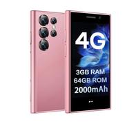 ZOKOE Mini smartphone 4G, 3 GB, RAM 64 GB, ROM 5,0 MP, schermo HD da 3,0 pollici, 2000 mAh, Quad Core, Dual SIM, Android 9.0 per bambini e studenti, mini cellulare sbloccato (rosa)