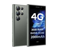 ZOKOE Mini smartphone 4G, 3 GB, RAM 64 GB, ROM 5,0 MP, schermo HD da 3,0 pollici, 2000 mAh, quad-core, telefono di ricambio Dual SIM, Android 9.0 per bambini e studenti, mini sbloccato (verde)