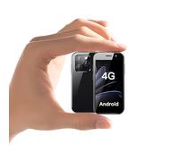 ZOKOE mini smartphone per bambini con schermo da 3 pollici 2000 mAh 2.0+5.0MP sblocco facciale 4G senza contratto (Nero, 2GB + 16GB)