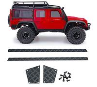Zolikar RC Acciaio Inox Side Step Skid Plate Protezione Gonna laterale Set di pannelli decorativi per TRX4M Aggiornamenti Defender Scala 1/18 RC Crawler Accessori auto