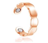 Zolkamery Anelli magnetici, anello Fidget in argento con potenti magneti, anelli magnetici a tinta unita/cuore/foglia per donne, anello per pollice regolabile per ragazze, anello Evercalm neutro