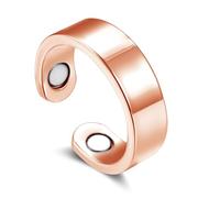 Zolkamery Vital, anello magnetico da donna, 2026, anello magnetico in argento, con magneti, semplice, fiore, cuore, onde, regolabile, per un sonno migliore, anello magnetico per la perdita di peso