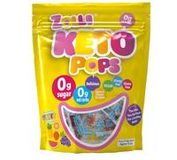 Zolli Keto Pops senza zucchero, vegano, senza glutine, adatto ai diabetici, sacchetto richiudibile 120 ml