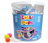 Zollipops Clean Teeth Pops - Dolci senza zucchero con xilitolo, lecca lecca senza coloranti, adatti a cheto e diabetici, approvati dai dentisti per bambini (frutta assortita, vaschetta da 0,5 kg)