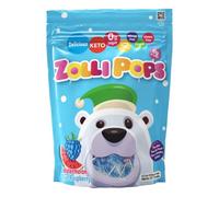 Zollipops Lecca lecca per denti puliti, caramelle senza zucchero con xilitolo per un sorriso sano, ideale per bambini, diabetici e dieta cheto, naturale, anguria e lampone blu, 147,4 g