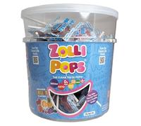 Zollipops Pulisci i denti pops, lecca lecca anti-cavità, deliziosi sapori assortiti, vasca da 0,5 kg