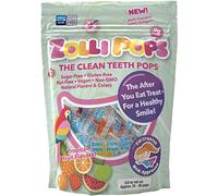 Zollipops The Clean Teeth Pops, lecca lecca anti-cavità, sapori deliziosi, tropicale, 8 once