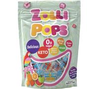 Zollipops The Clean Teeth Pops, lecca lecca anti-cavità, sapori deliziosi, tropicali, 147 g (il pacchetto può variare)