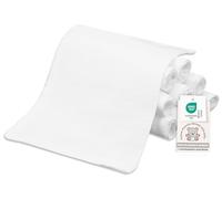 ZOLLNER 10 salviette per neonati - in cotone, 17x22 cm - guanti da bagno delicati sulla pelle - particolarmente morbidi e delicati sulla pelle - lavabili fino a 95 °C - in bianco