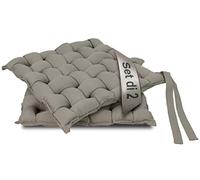ZOLLNER 2 cuscini da sedia 40x40 cm, per dentro e fuori, grigio