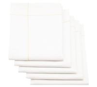 ZOLLNER 5 strofinacci, 60% cotone e 40% lino, 45x65 cm, bianco e giallo