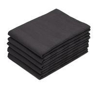 ZOLLNER 5 strofinacci in cotone - 50x70 cm - canovacci da cucina a righe grigio scuro - assorbenti e robusti - lavabili a 60°C - qualità gastsronomica - Certificato OEKO TEX (R)