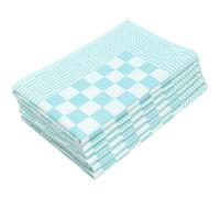 ZOLLNER 6 Strofinacci in cotone - canovacci da cucina 65x65 cm - torcioni super assorbenti e robusti - asciughini lavabili a 60°C - verde menta - qualità gastronomica - certificato OEKO Tex (R)