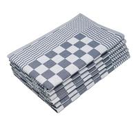 ZOLLNER 6 Strofinacci in cotone - canovacci da cucina 65x65 cm - torcioni super assorbenti e robusti - asciughini lavabili a 60°C - blu - qualità gastronomica - certificato OEKO Tex (R)