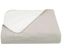 ZOLLNER Coperta da divano double face in 150x200 cm, plaid grigio/bianco super morbido - lavabile a 40°C - materiale misto di lunga durata - Qualità alberghiera - Certificato OEKO TEX (R)