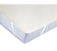 ZOLLNER Coprimaterasso per letto una piazza e mezza 120x200 cm - Proteggi materasso con elastico sugli angoli - 100% Cotone - Beige - lavabile a 95°C - Certificato OEKO TEX (R)