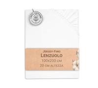 ZOLLNER Lenzuola da letto con angoli - Copriletto con elastico in 100x200 cm - Cotone - lavabile a 95°C - Certificato OEKO-TEX (R)