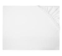 ZOLLNER Lenzuolo una piazza e mezza - 140x200 cm - fino altezza di materasso di 35 cm - cotone - con pratici angoli ad elastico - lavabili a 95°C - bianco - Certificato OEKO-TEX (R)