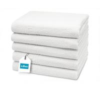 ZOLLNER - Set da 5 - Asciugamano doccia - bianco - 80% cotone, 20% poliestere