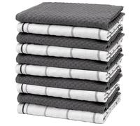 ZOLLNER Set di 10 strofinacci in cotone - 45x60 cm - canovacci da cucina super assorbenti e di lunga durata - lavabili a 60°C - misti, qualità gastronomica - Certificato Oeko Tex (R)