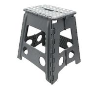 ZOLLNER Sgabello pieghevole a gradini 39 cm Grigio antiscivolo