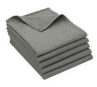 ZOLLNER Strofinacci 100% Cotone, Set 5 Pezzi, 50x70 cm, Ultra Assorbenti, Senza Pelucchi, Ideali per Cucina e Bicchieri - qualità gastronomica - Certificato Oeko Tex®- grigio scuro