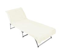 ZOLLNER Telo mare lettino con angoli - cotone - asciugamano da spiaggia beige super morbido e assorbente in 75x215 cm - lavabile a 60°C - certificato Oeko-Tex (R)